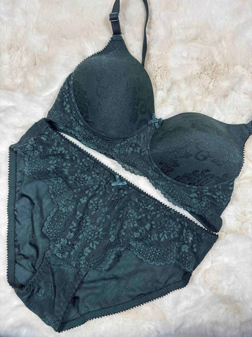 Alies Bra Panty Set Full Coverage Padded Non Wired High Waist Solid 32-40 AL 2203 17/01/26