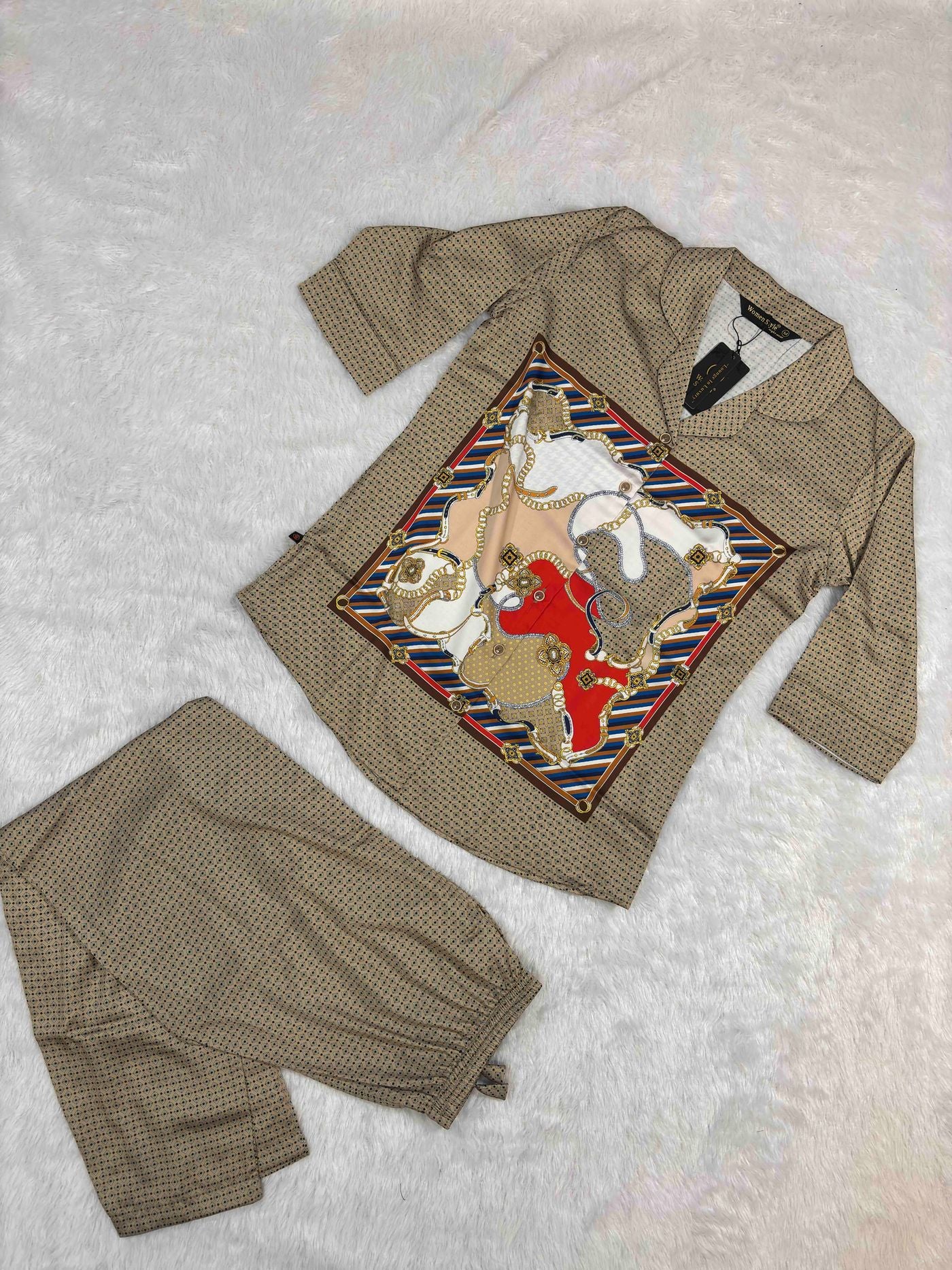women-style-coord-set-shirt-3-4-sleeves-full-length-pyjama-printed-s-l-ns1311-19-12-25