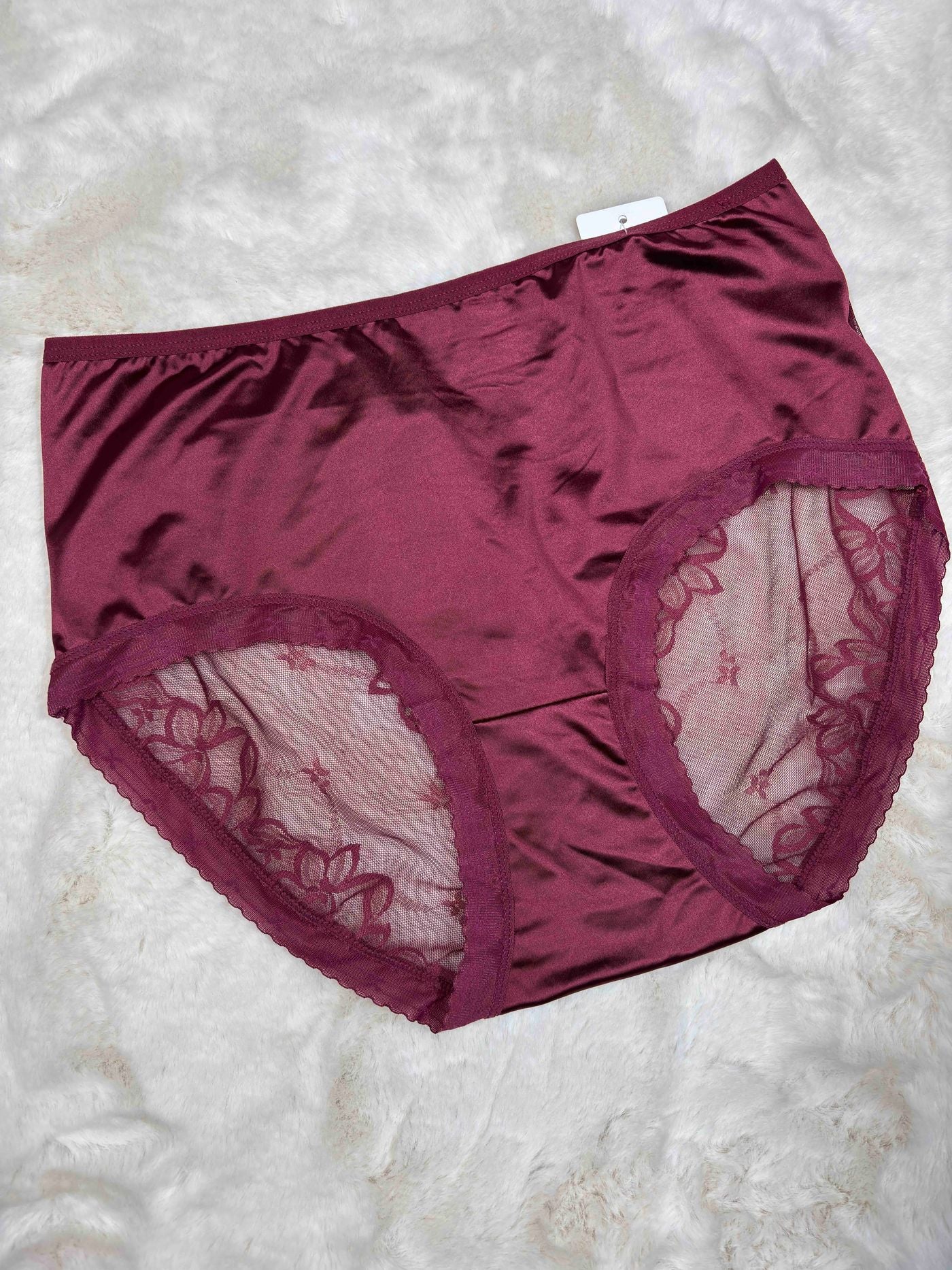 Lace Hipster Full Coverage High Waist Solid S-2XL 28/03/26