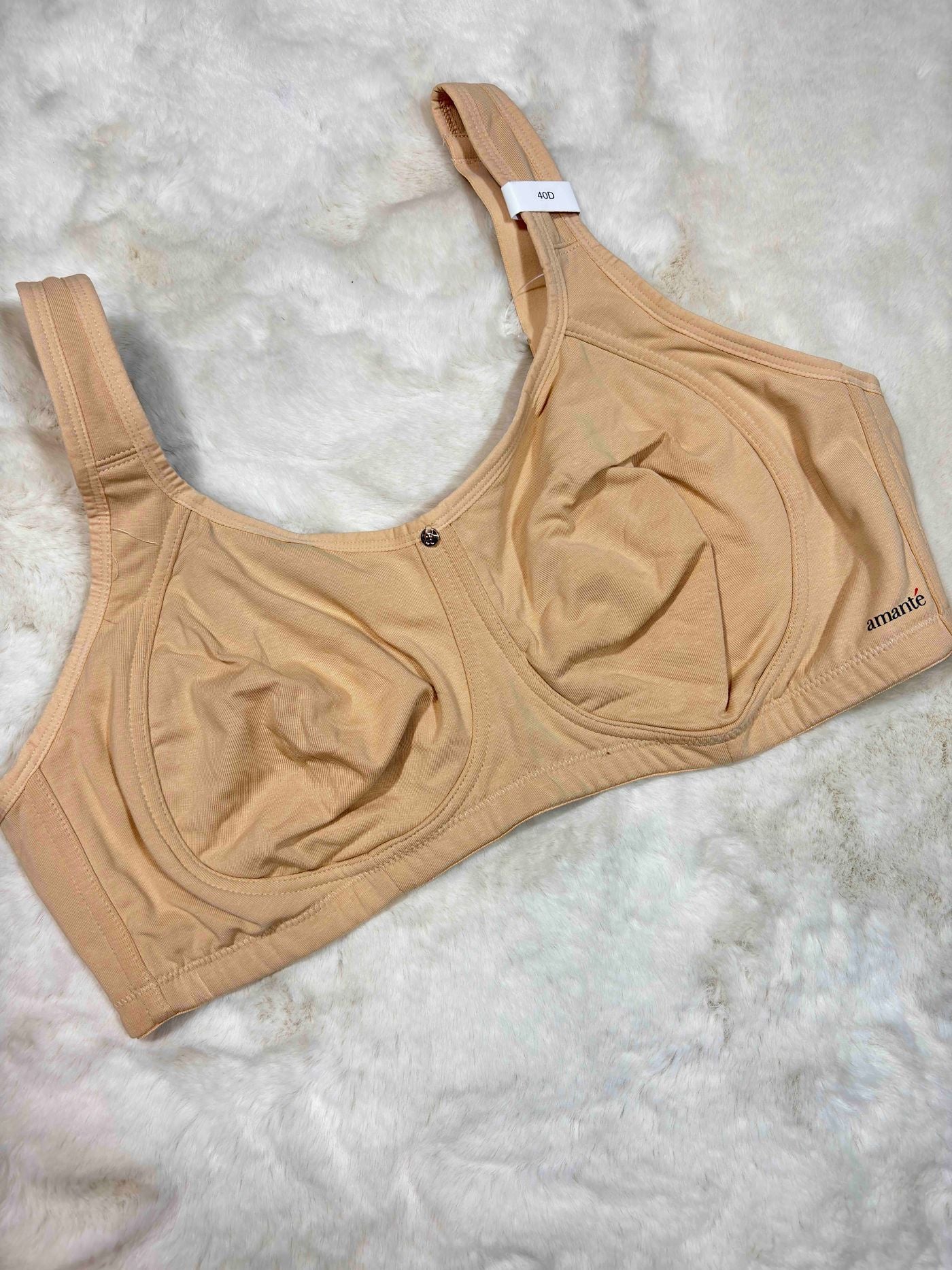 Amante Bigsize Bra Full Coverage Non Padded Non Wired Solid 40D 05/04/26