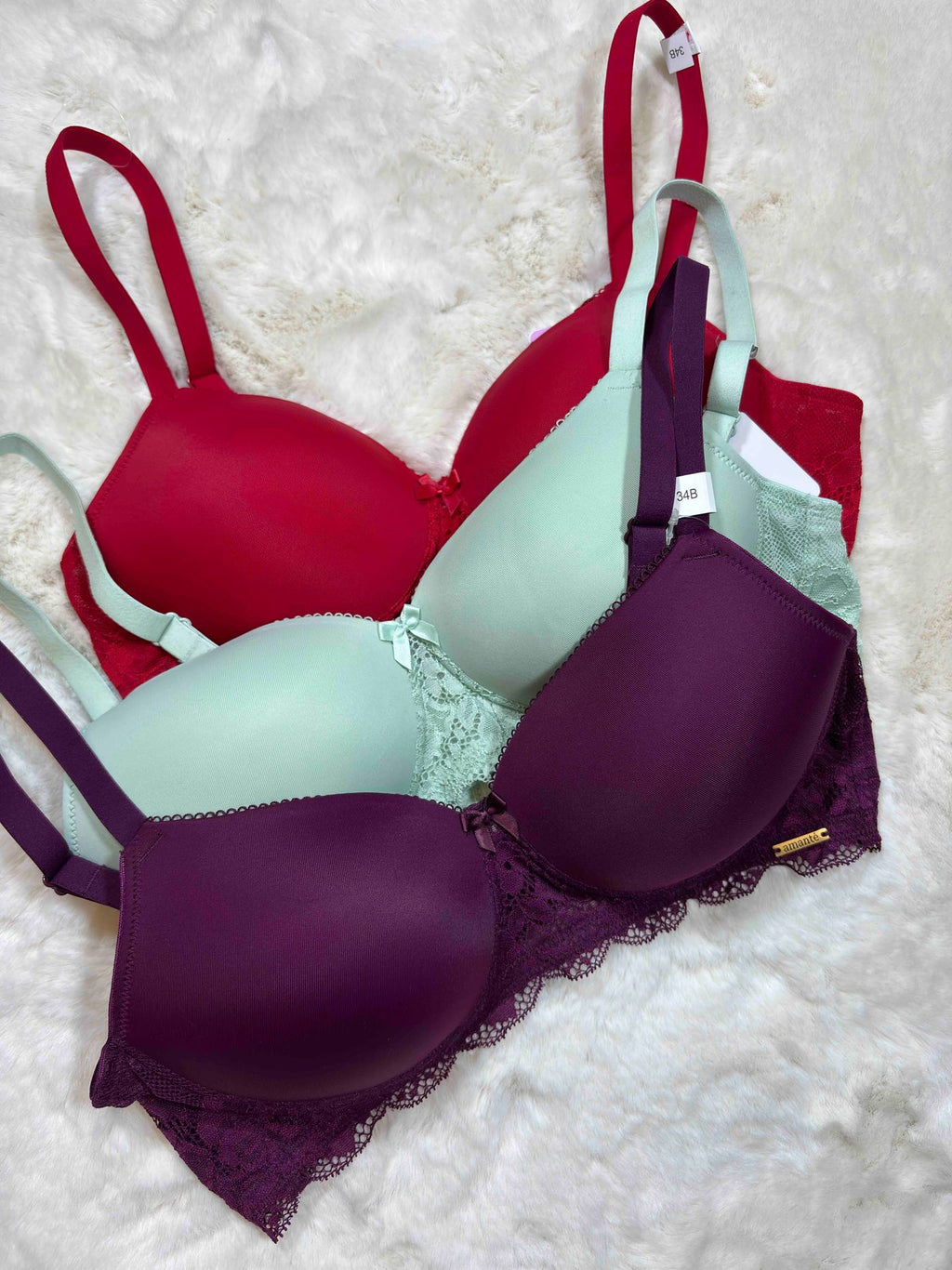 Amante Tshirt Bra Full Coverage Padded Non Wired Solid 32B-40B 19/03/26