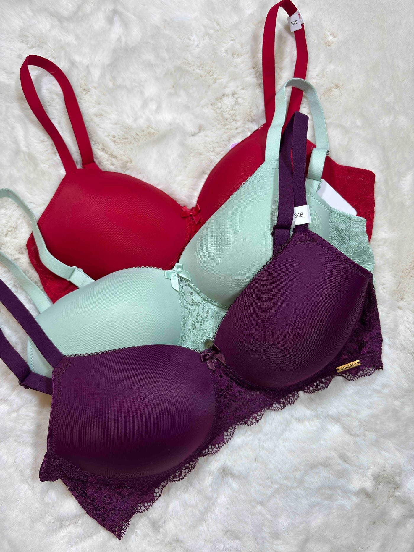 Amante Tshirt Bra Full Coverage Padded Non Wired Solid 32B-40B 19/03/26