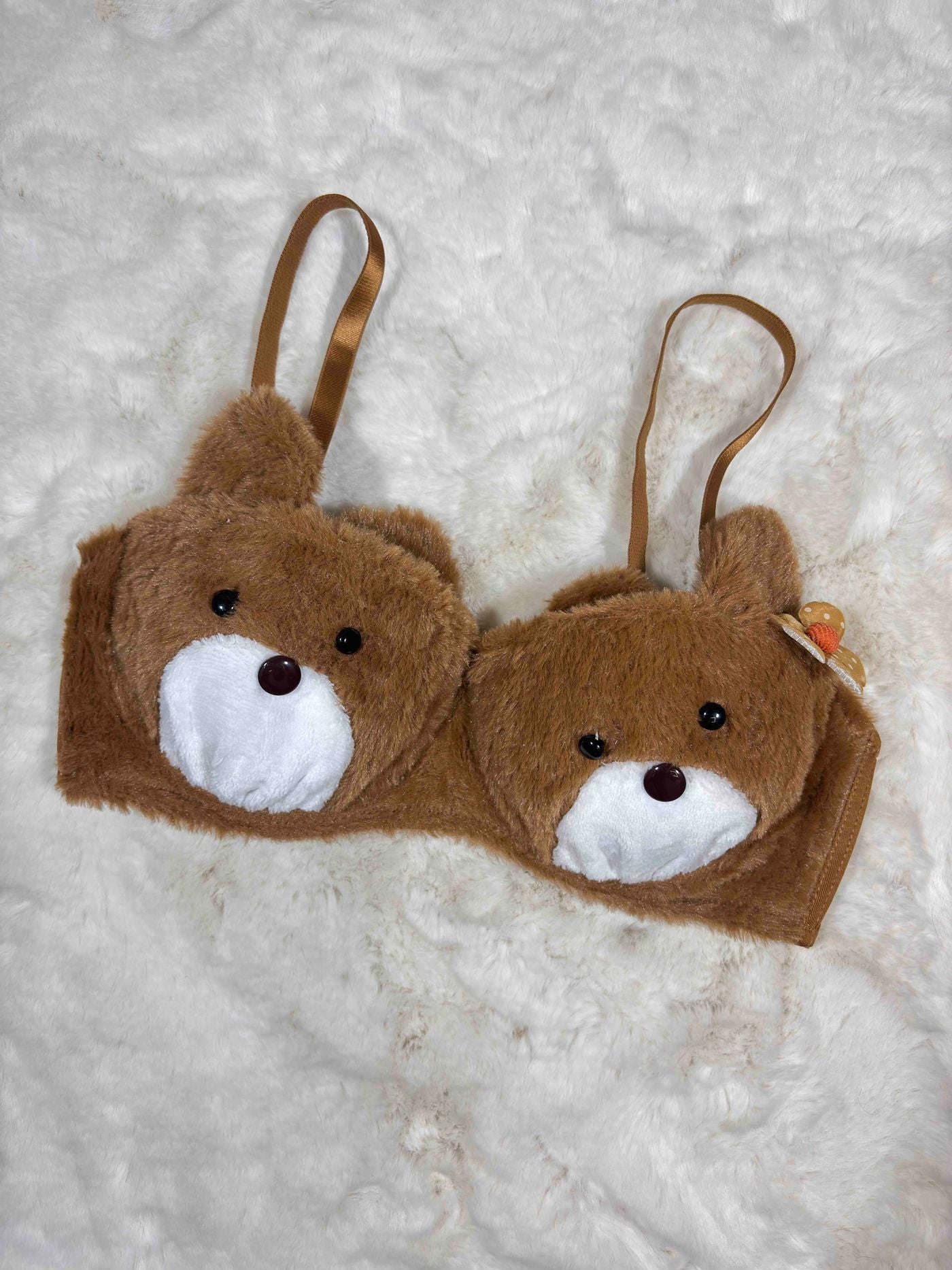 Fur Bra Panty Set Full Coverage Padded Wired Midi Half Coverage Mid Waist Solid 32-38 16/12/25