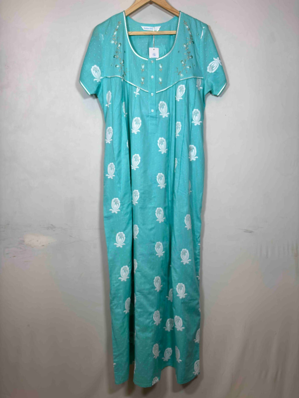 golden-dreams-chikan-nighty-half-sleeves-full-length-embroidery-s-2xl-gn-1191-22-09-25