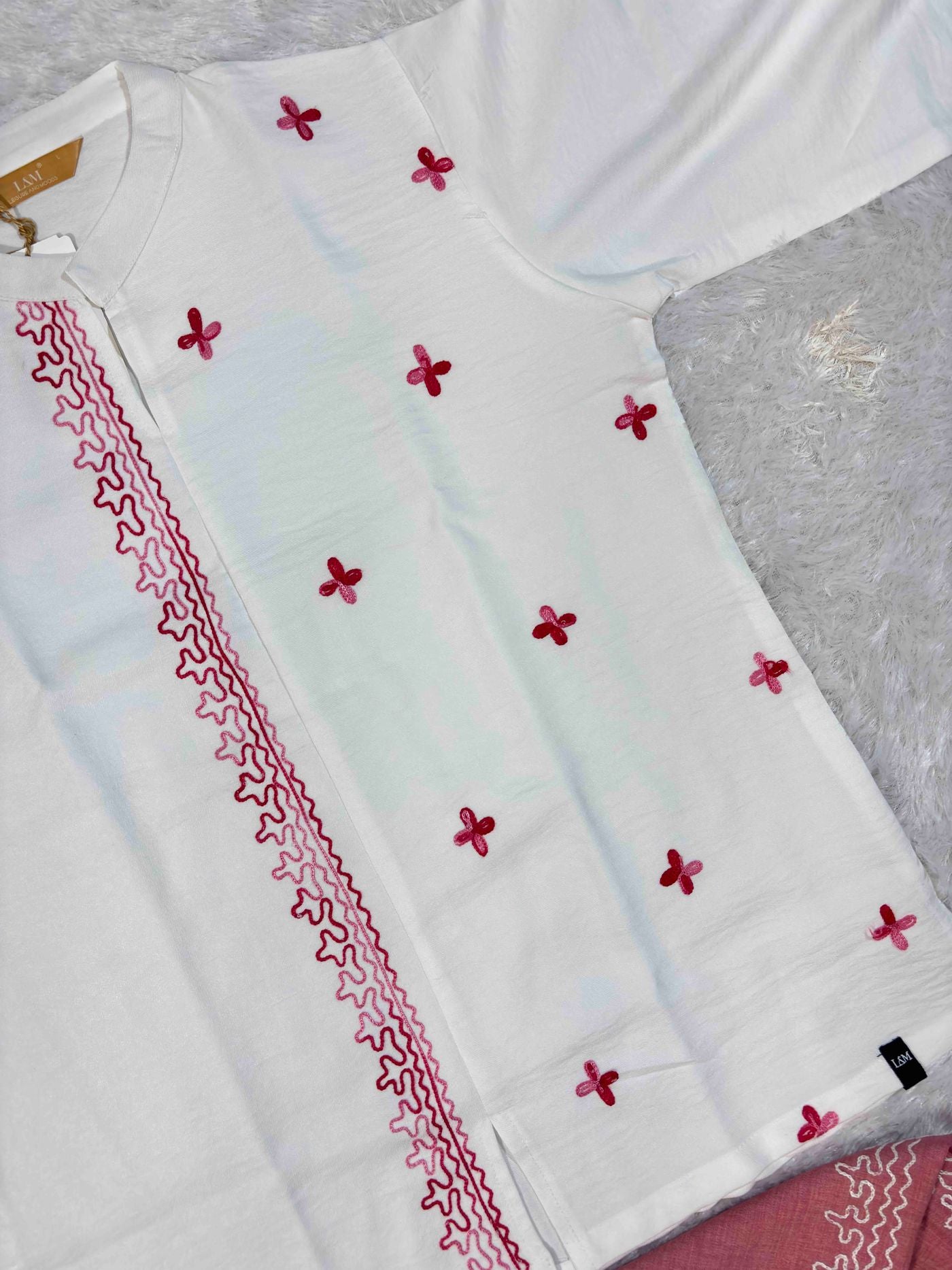 leisure-and-moods-coords-set-3-4-sleeves-kurti-tshirt-full-length-solid-s-2xl-24-01-26YH