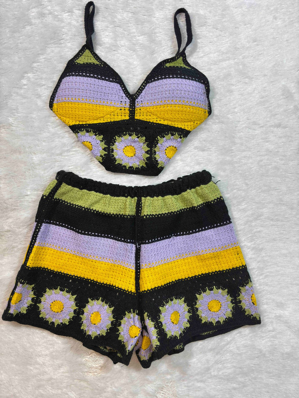 Crochet Beachwear Full Coverage Shorts Solid S-L 25/02/26 25