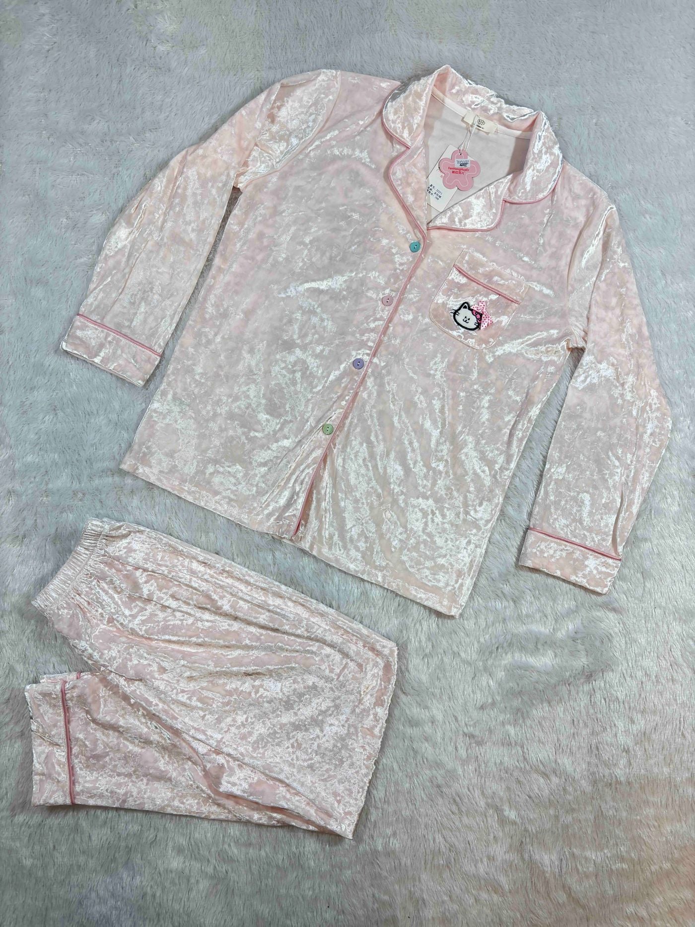 fenhonghuaer-nightsuit-full-sleeves-shirt-full-length-solid-l-xl-32271-29-11-25