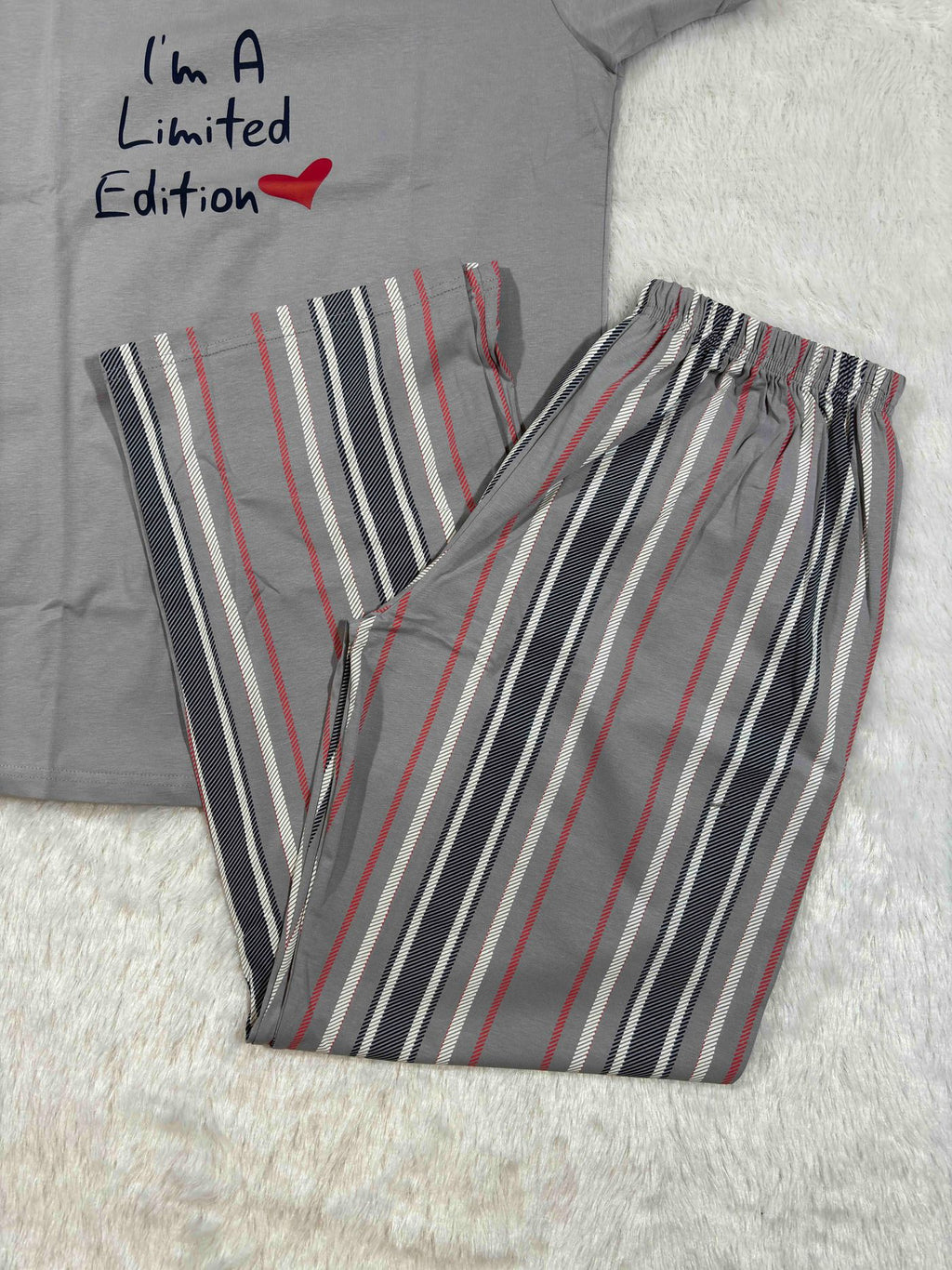 Velvet Nightsuit Tshirt Half Sleeves Full Length Printed S-2XL 07/06/26