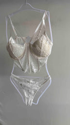 White Fancy Lingerie Corset Freesize 30/11/25