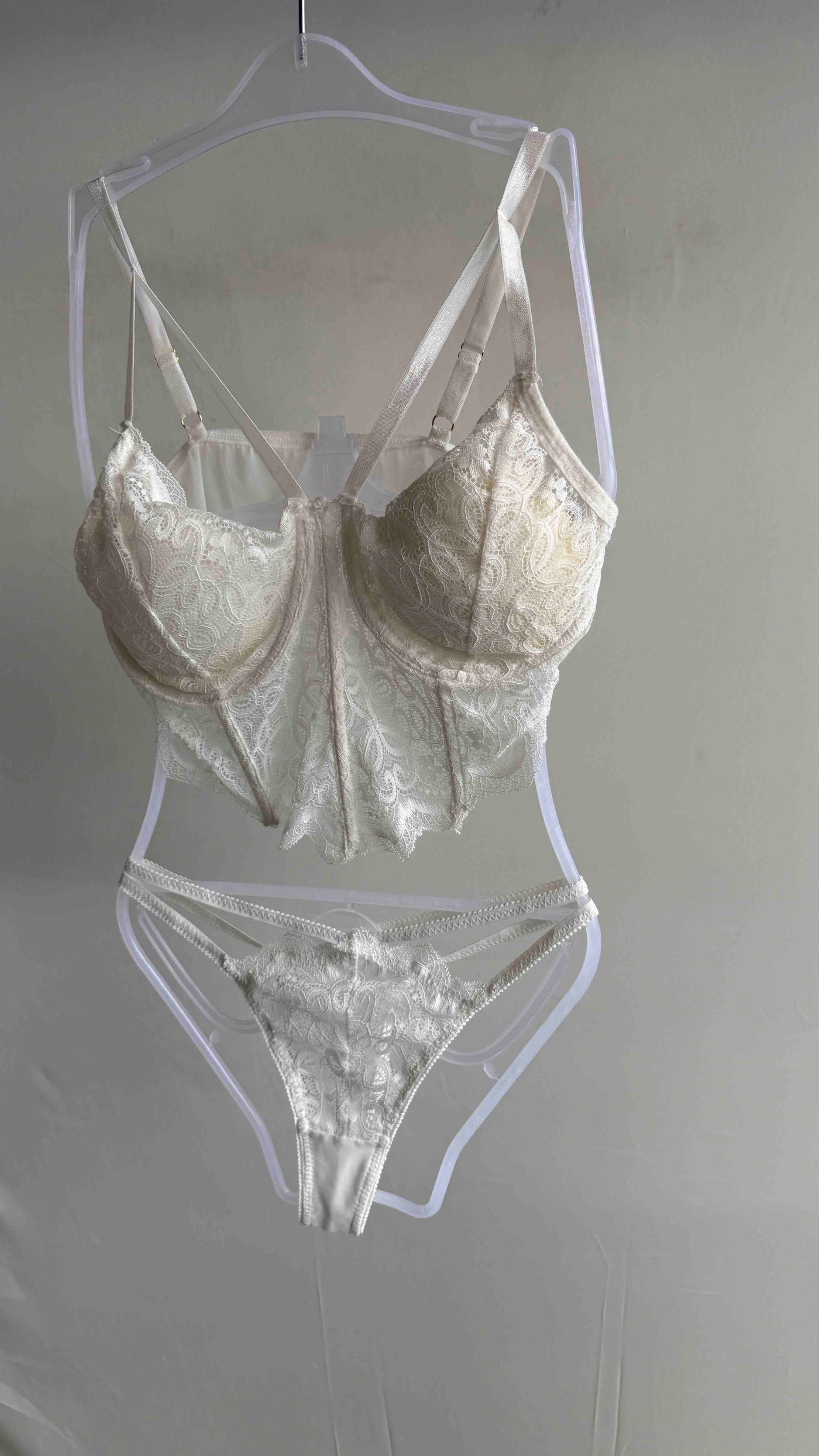 White Fancy Lingerie Corset Freesize 30/11/25