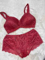 Alies Bra Panty Set Full Coverage Padded Non Wired High Waist Printed S-2XL 26/03/26