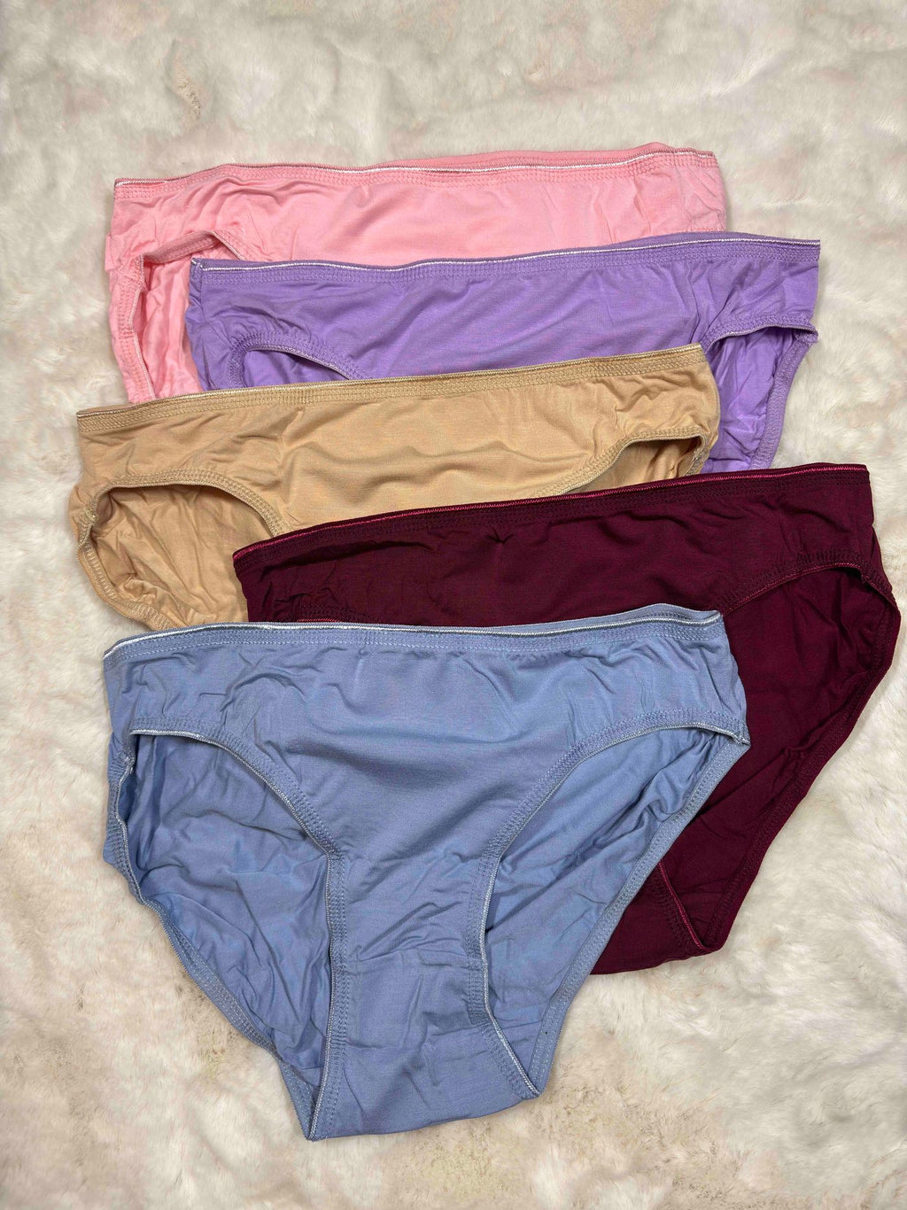 Lady Care Bikini Low Coverage Low Waist Solid Pack Of 5 S-2XL 27/02/26
