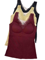 Cami Slip Full Coverage Padded Solid S-2XL 31/01/26