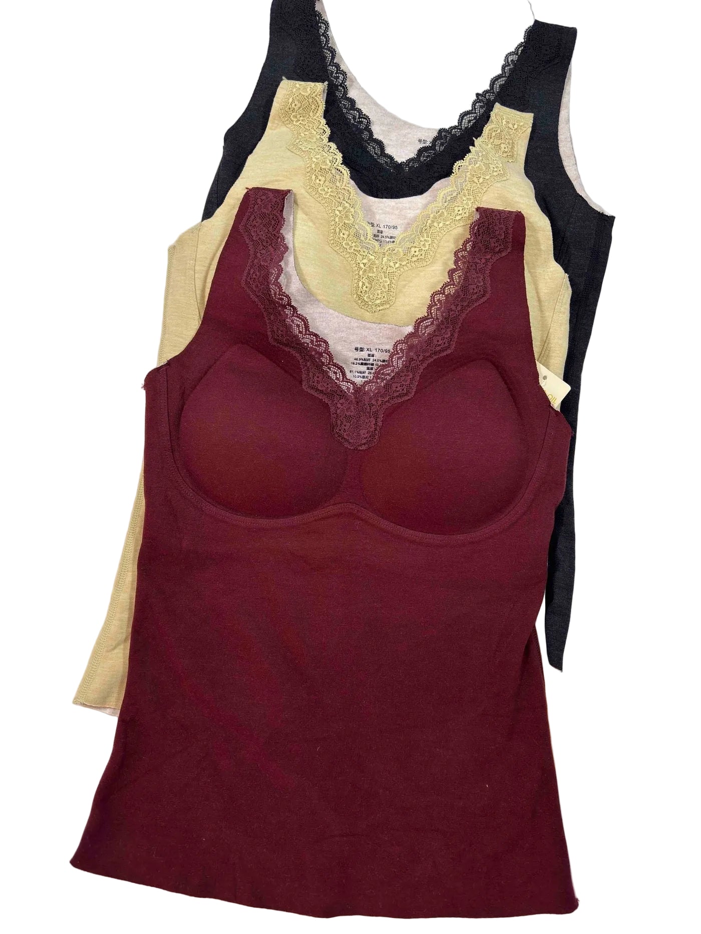 Cami Slip Full Coverage Padded Solid S-2XL 31/01/26
