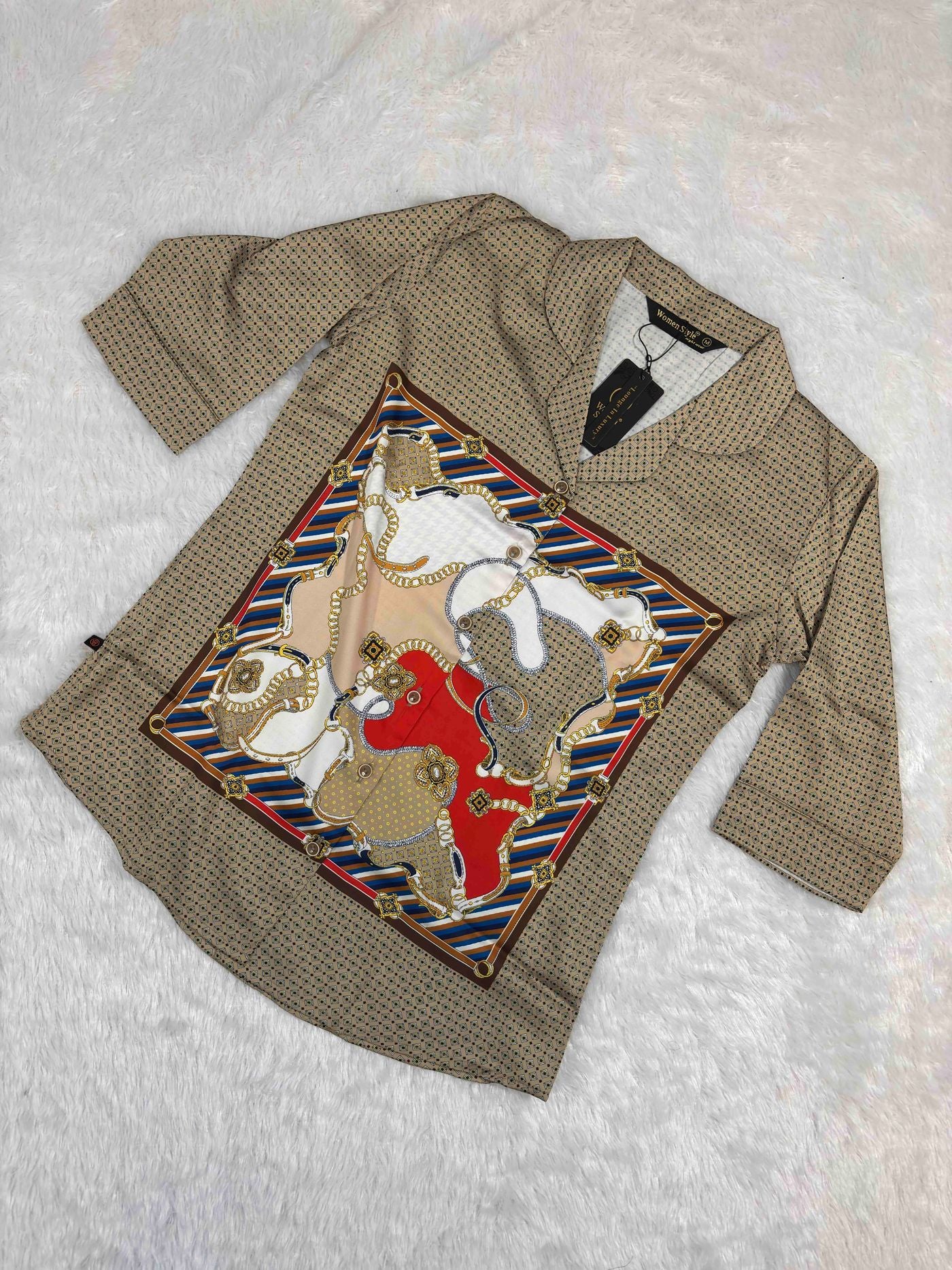 women-style-coord-set-shirt-3-4-sleeves-full-length-pyjama-printed-s-l-ns1311-19-12-25