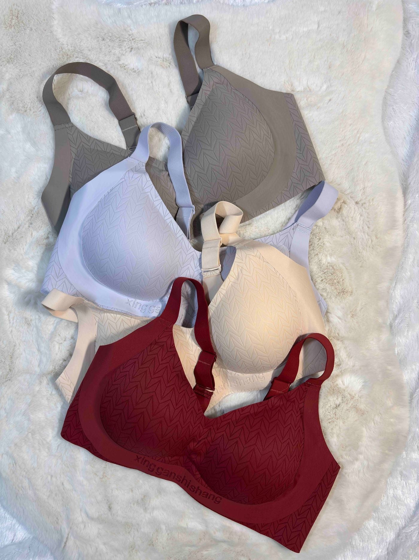 Seamless Bra Full Coverage Padded Non Wired Solid L-5XL 15/01/25