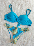Two Peice Bikini Sets Full Coverage Padded High Waist Solid XL 2419 19/11/25