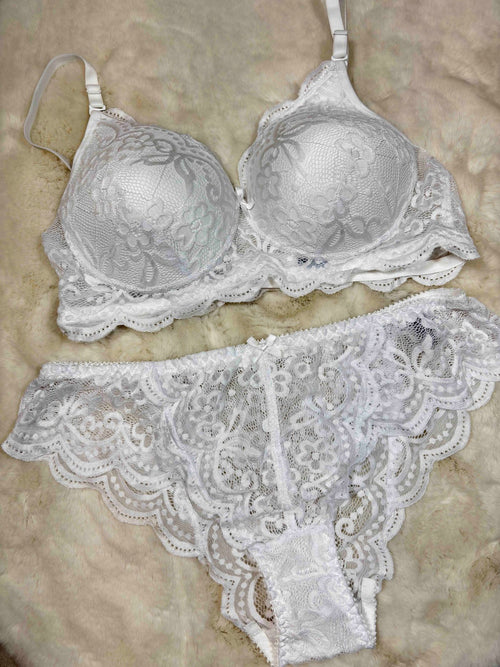Alies Bra Panty Set Full Coverage Padded Non Wired High Waist Printed S-2XL 26/03/26