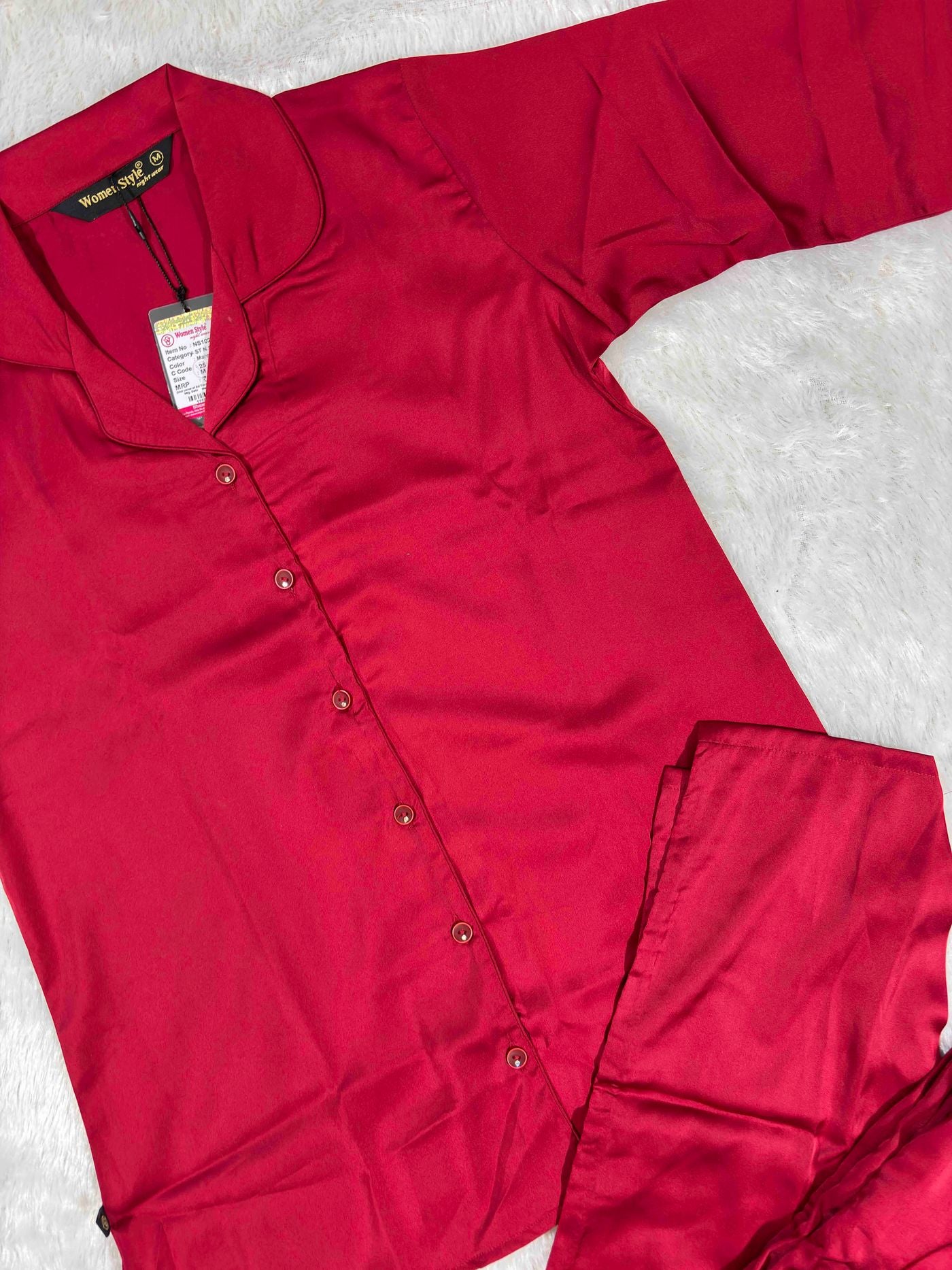 women-style-nightsuit-3-4-sleeves-shirt-full-length-solid-s-xl-12-03-26G