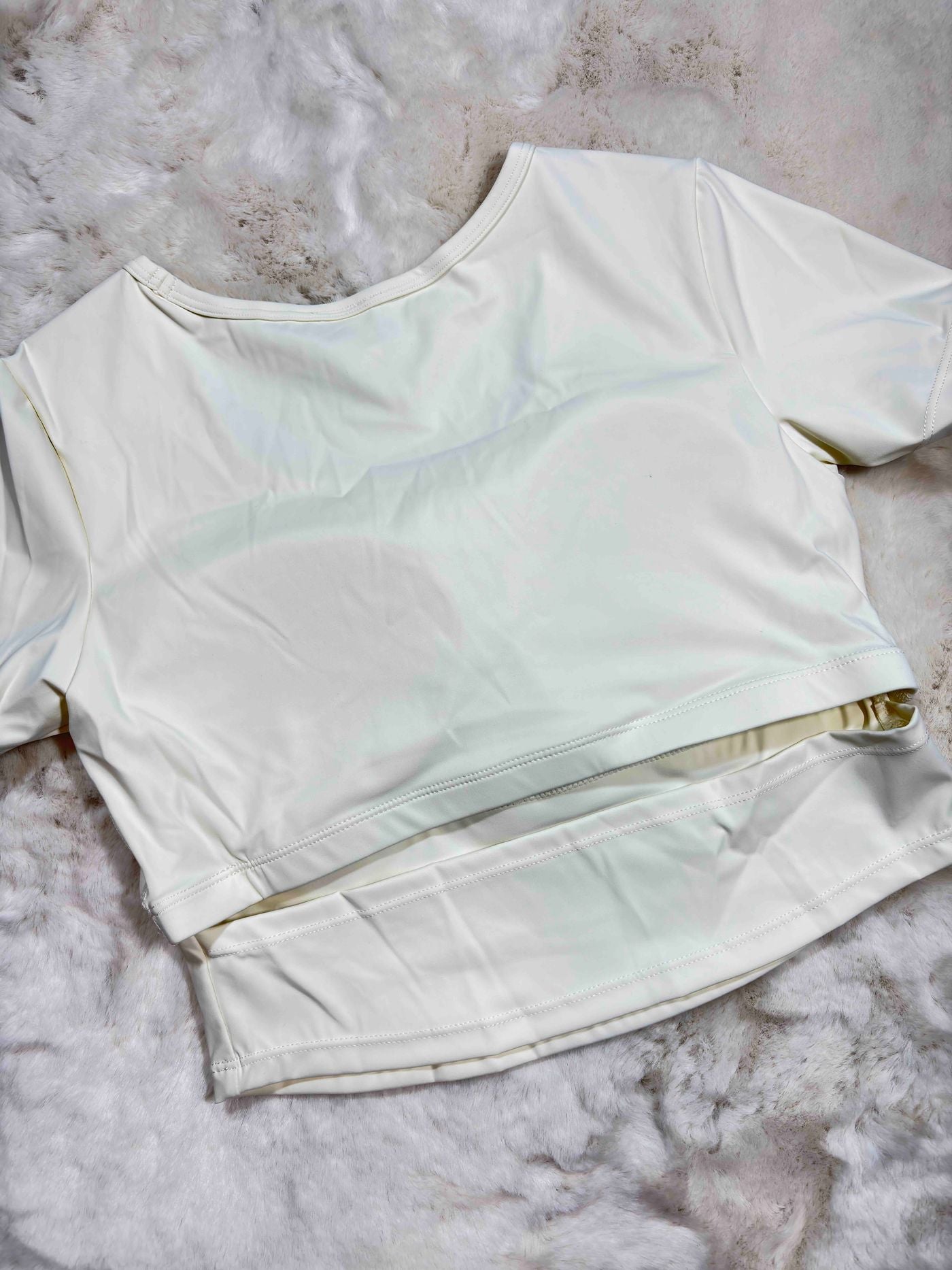 Gym Wear Top Full Coverage Padded Half Sleeves Solid S-XL 11/03/26
