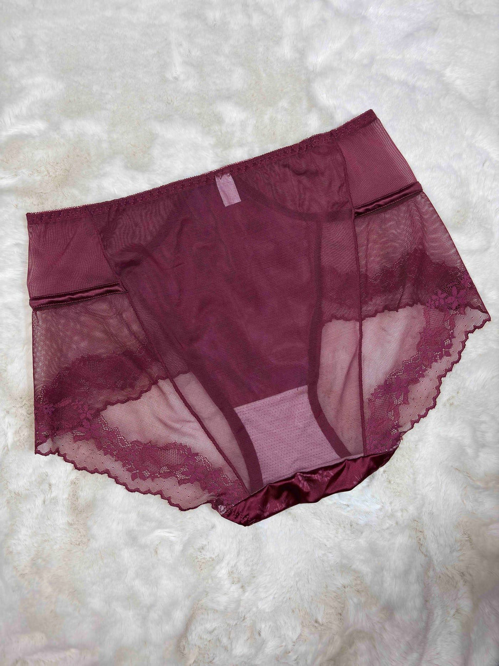 Lace Hipster Full Coverage High Waist Solid S-2XL 28/03/26