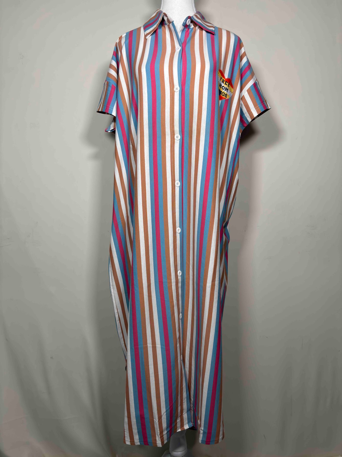 shirt-nighty-half-sleeves-front-open-printed-freesize-24-07-25A