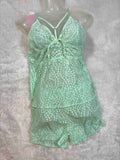 Baby Doll Lingerie Set Full Coverage Sleeveless Solid S-2XL 17/02/26