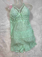 Baby Doll Lingerie Set Full Coverage Sleeveless Solid S-2XL 17/02/26
