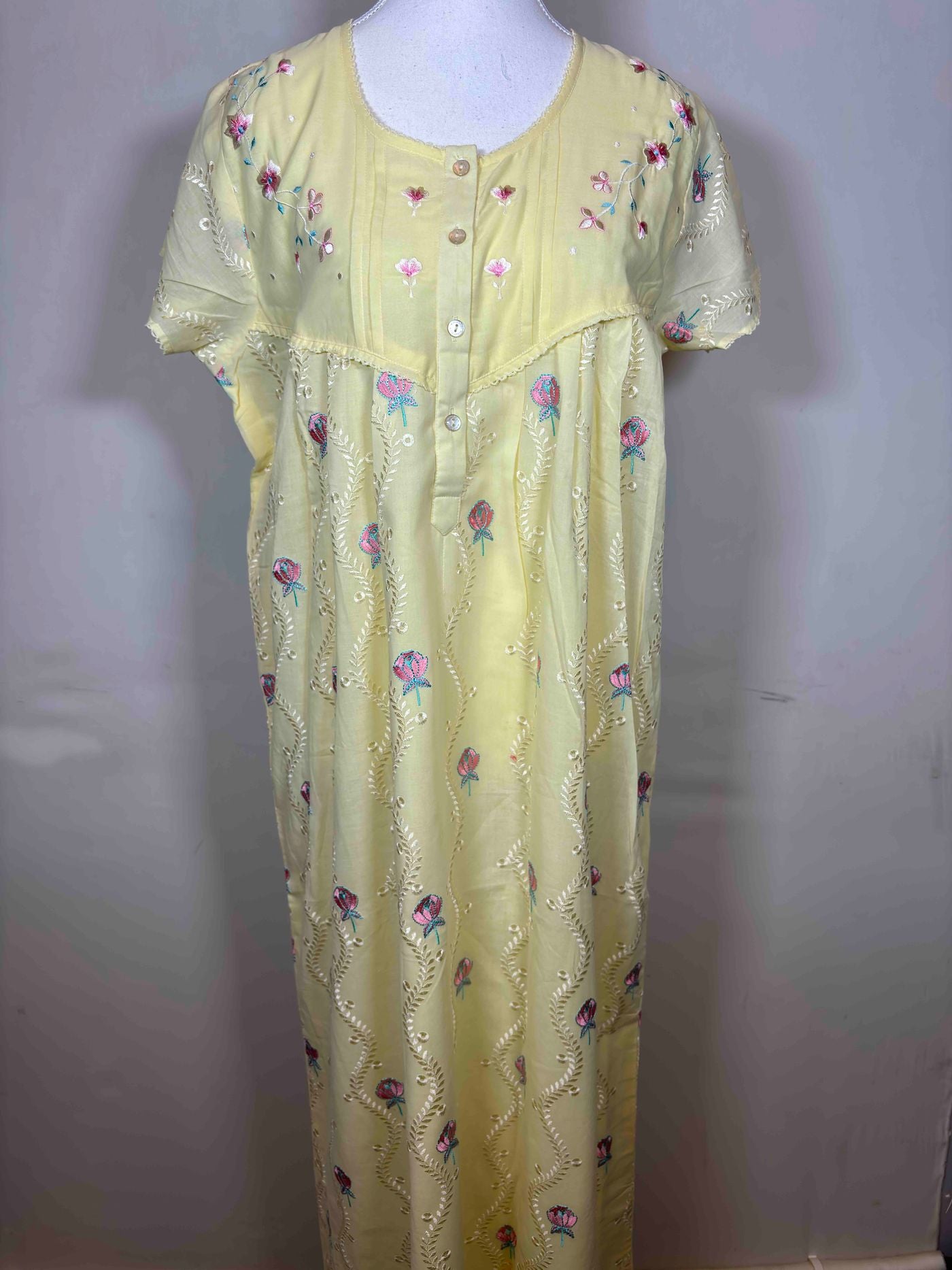 women-style-chikan-nighty-half-sleeves-full-length-embroidery-l-xl-4497-01-09-25