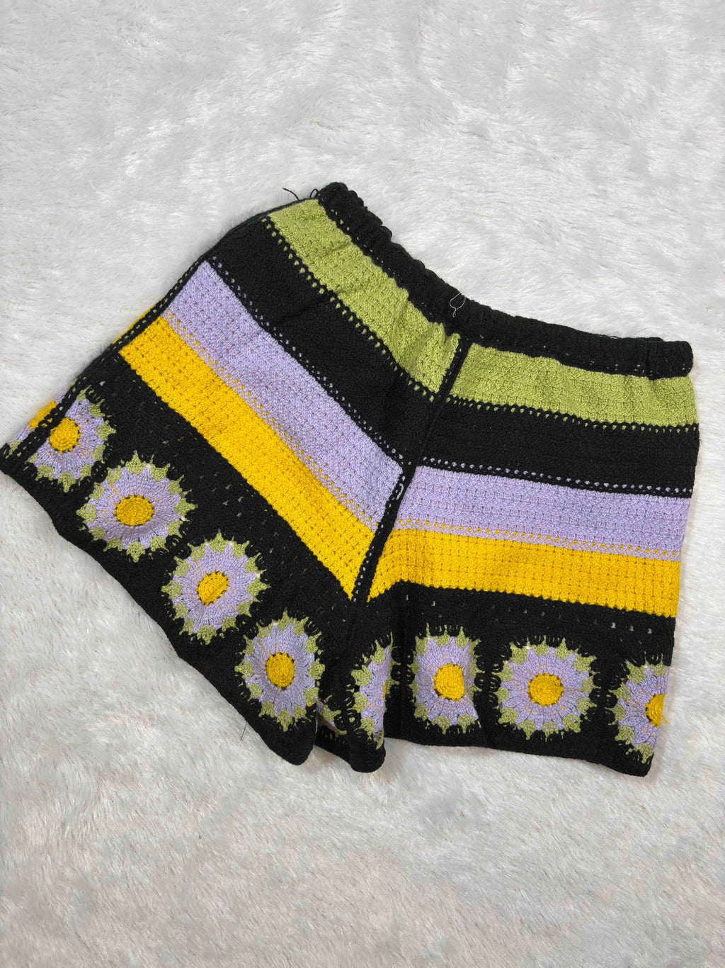 Crochet Beach Wear Full Coverage Padded Shorts Solid S-2XL 24/04/26 6