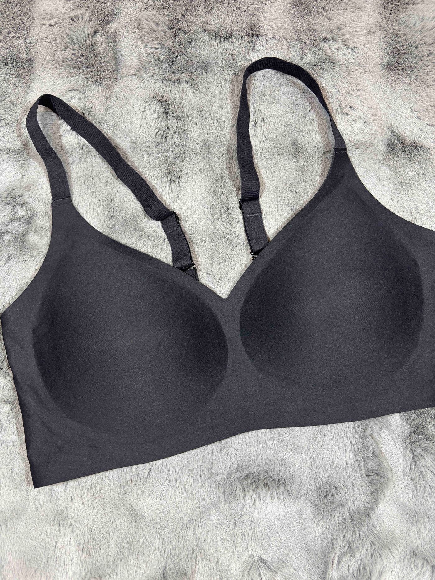 Seamless Bra Full Coverage Padded Non Wired Solid L-3XL 30/04/26