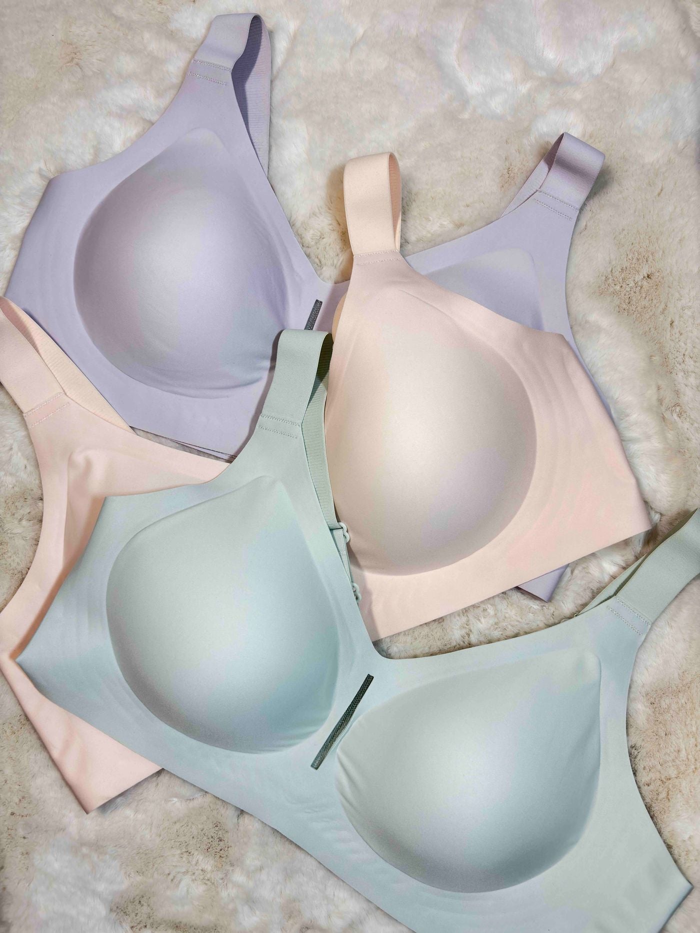 Seamless Bra Full Coverage Padded Non Wired Solid M-5XL 21/01/26