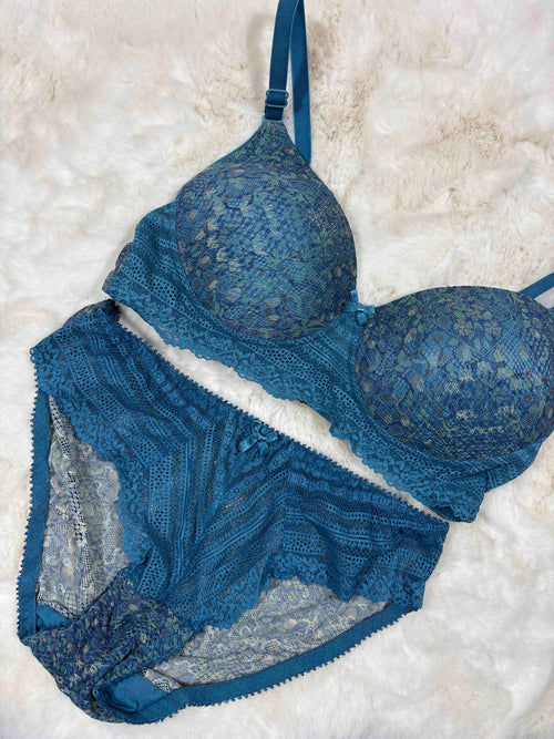Alies Bra Panty Set Full Coverage Padded Non Wired High Waist Solid 32-40 AL 2196 17/01/26