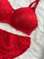 Scan Lingerie Set Full Coverage Padded Non Wired High Waist Solid 32B-38B 13/02/26