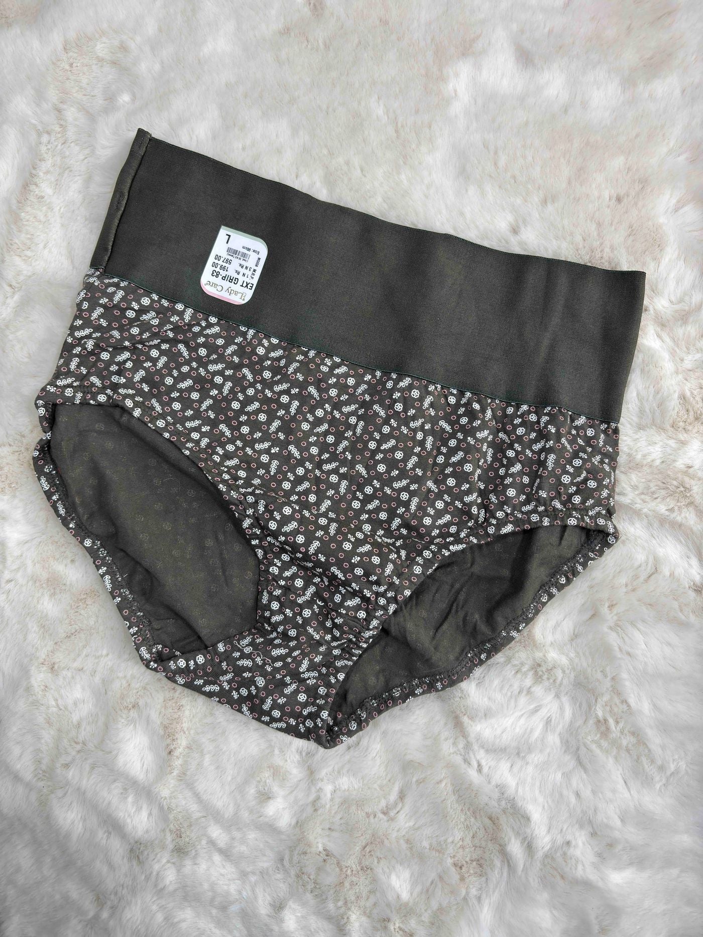 Lady Care Big Size Hipster Panty Full Coverage High Waist Printed Pack of 3 M-4XL 83 06/12/25