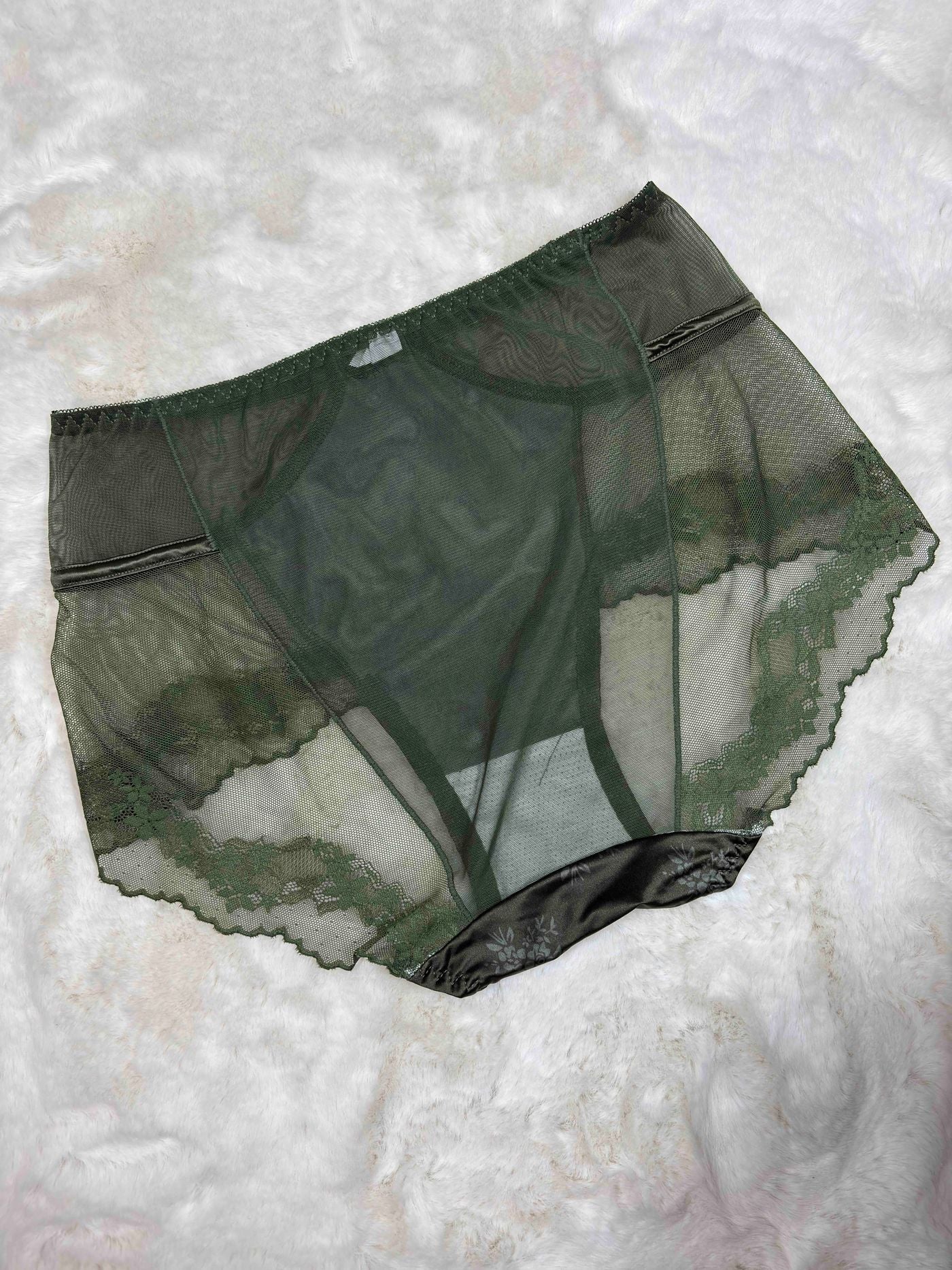 Lace Hipster Full Coverage High Waist Solid S-2XL 28/03/26