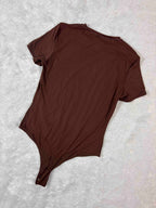 Bodysuit Half Sleeves Full Coverage Solid S-L 28/11/25