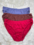 Jockey Low Coverage Low Waist Solid Pack Of 3 S-2XL 27/02/26