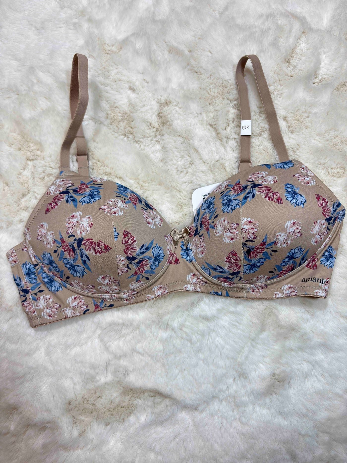 Amante Tshirt Bra Full Coverage Padded Non Wired Printed 32B-40B 19/03/26