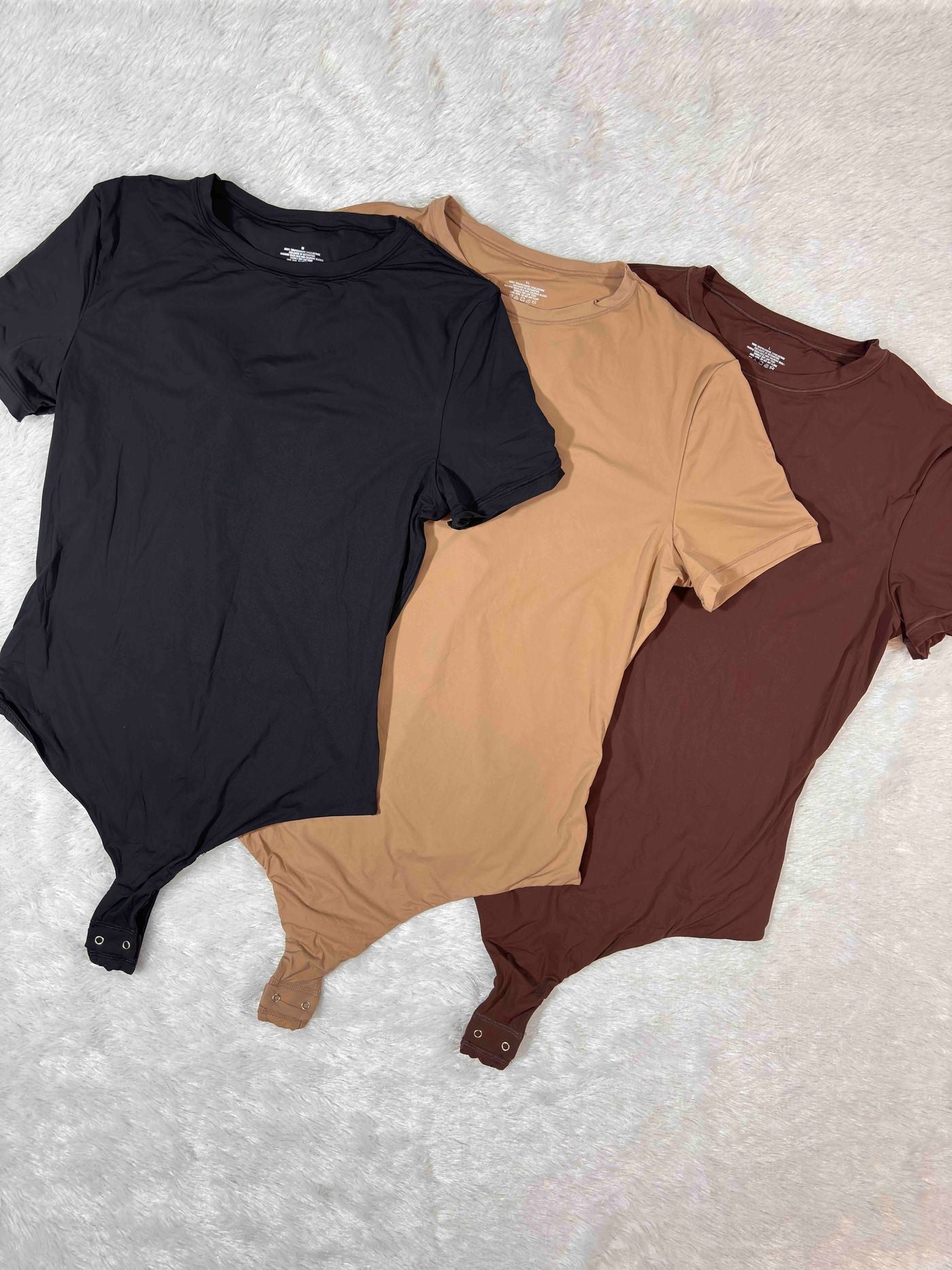 Bodysuit Half Sleeves Full Coverage Solid S-L 28/11/25