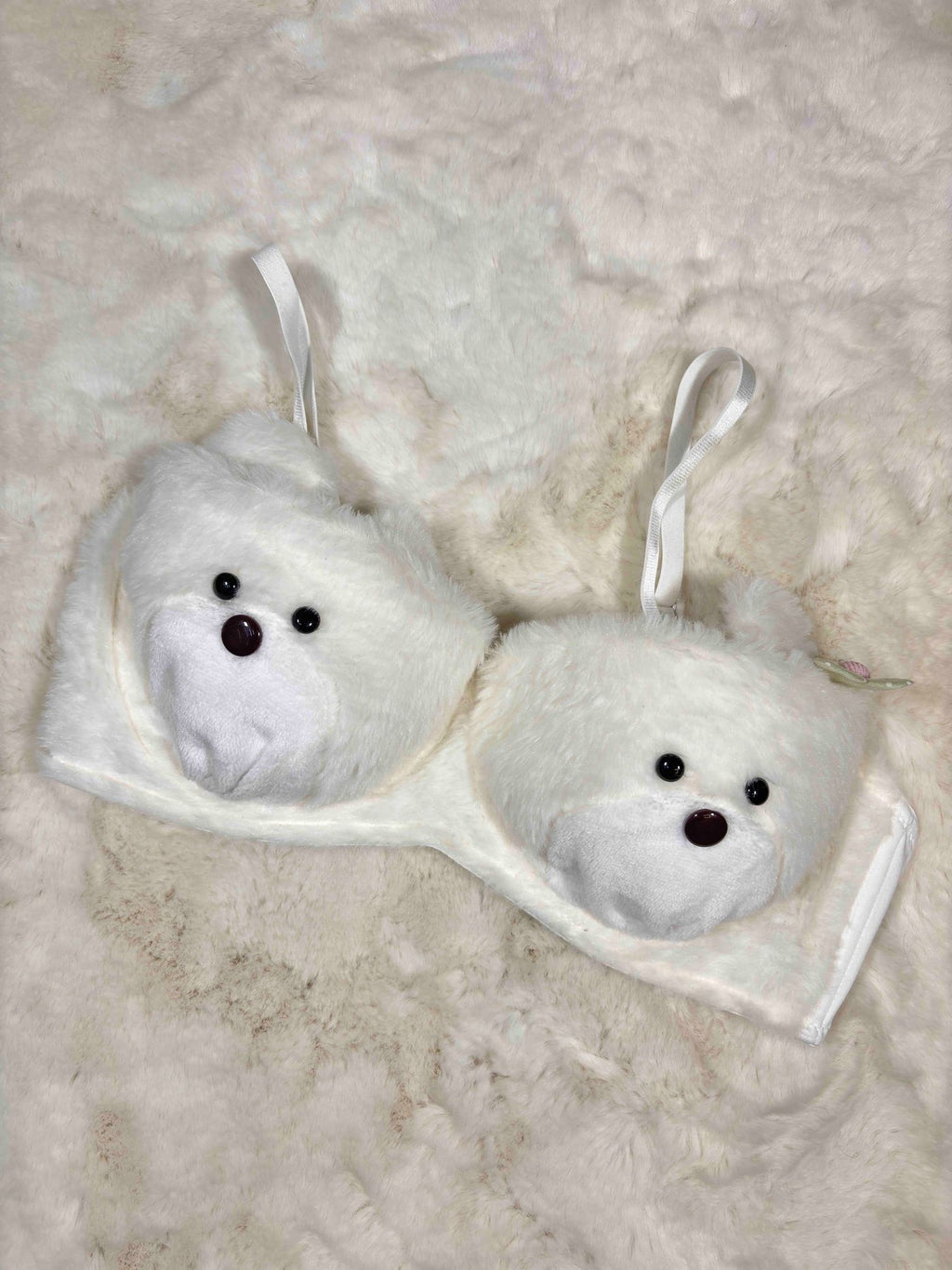 Fur Bra Panty Set Full Coverage Padded Wired Midi Half Coverage Mid Waist Solid 32-38 16/12/25
