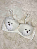 Fur Bra Panty Set Full Coverage Padded Wired Midi Half Coverage Mid Waist Solid 32-38 16/12/25