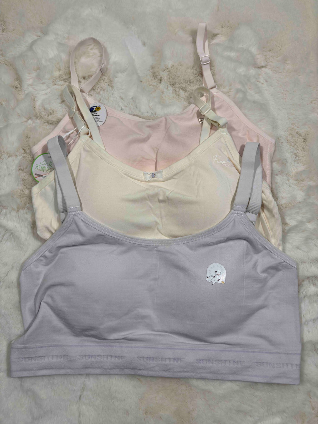 YZN Teenage Bra Full Coverage Light Padded Solid S-L 30/12/25