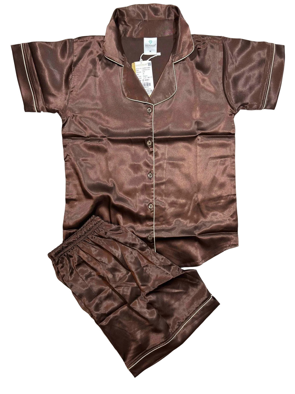 Skkinvalue Shorts Nightsuit Shirt Half Sleeves Solid S-2xl 21/05/26