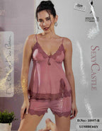 Sexy Castle Two Piece Lingerie Shorts Solid S-XL 12/04/2026