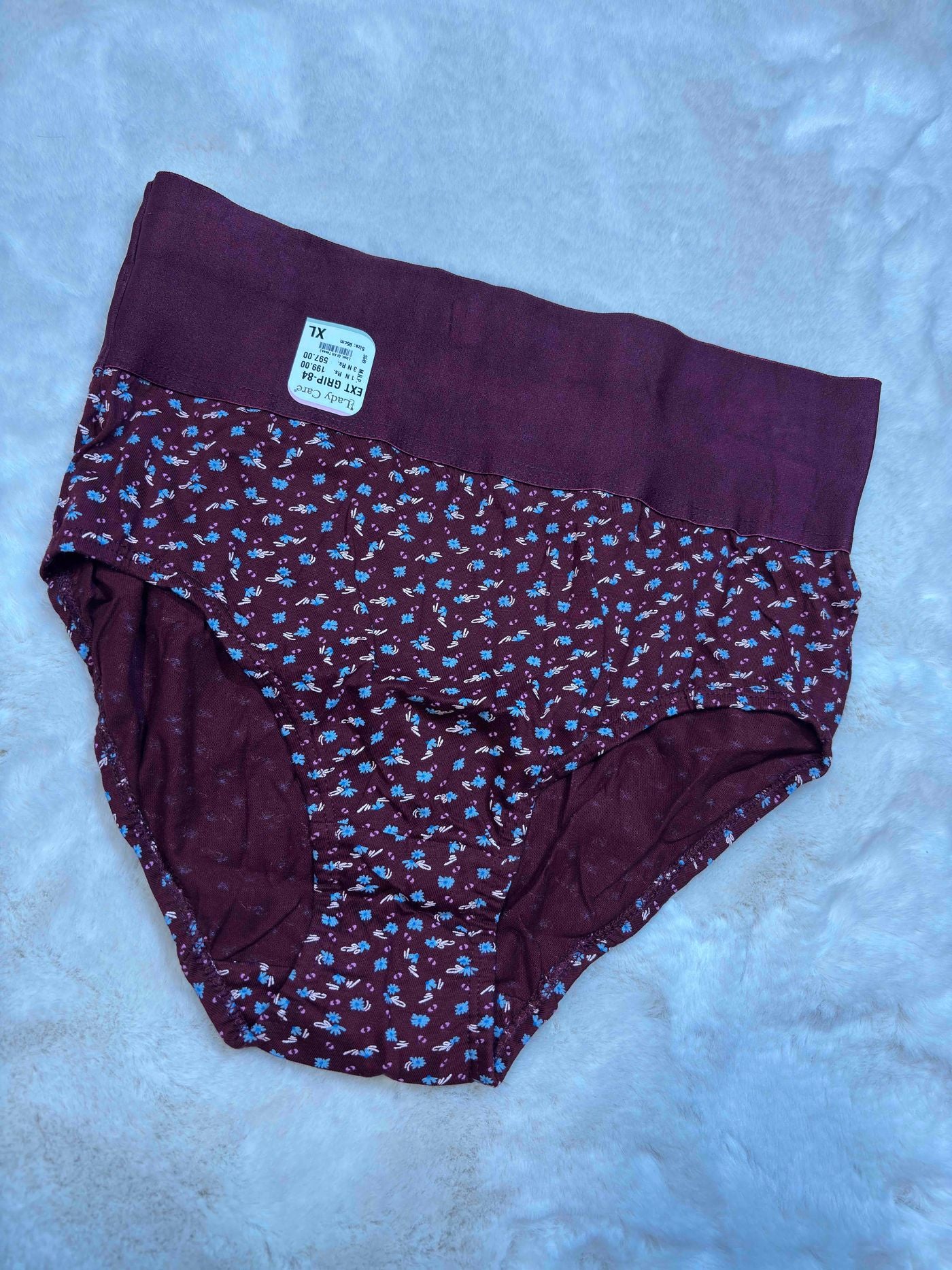 Lady Care Hipster Full Coverage High Waist Printed M-4XL EXT GRIP 19/01/26