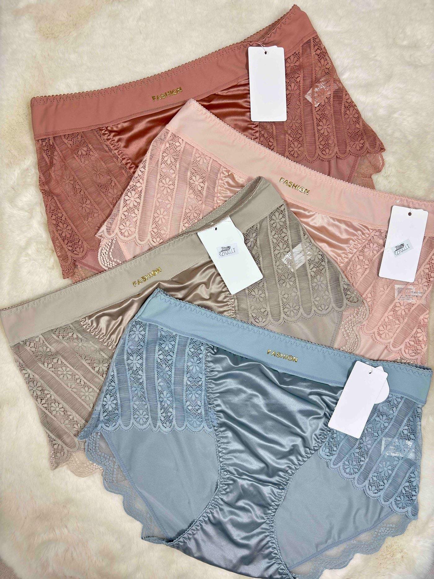 Lace Hipster Full Coverage High Waist Solid S-2XL 28/03/26