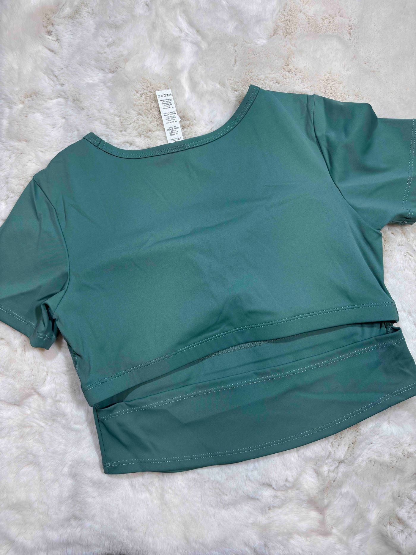 Gym Wear Top Full Coverage Padded Half Sleeves Solid S-XL 11/03/26