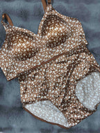 Seamless Bra Panty Set Full Coverage Padded Non Wired High Waist Printed M-XL 27/04/26