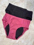 Juliet Midi Half Coverage Mid Waist Solid Pack Of 2 S-3XL Period Panty 18/11/25